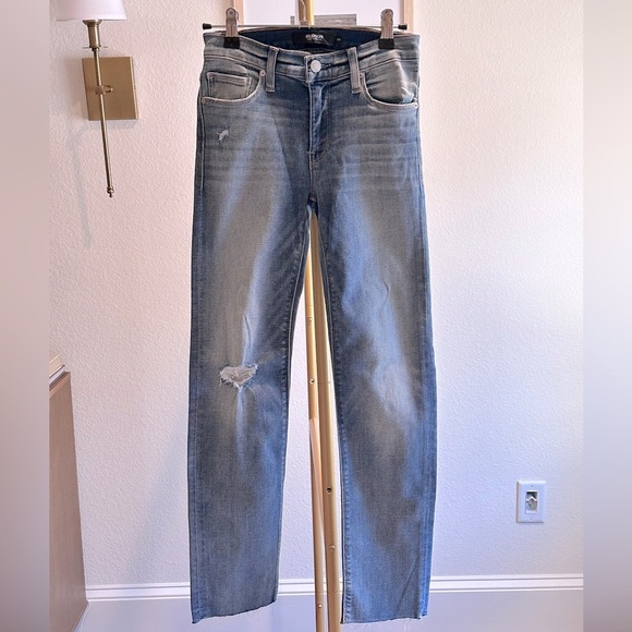 Hudson Mid-Rise Nico Cigarette Straight Ankle Denim Blue Jeans- Size 23 - Picture 1 of 8